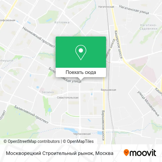 Карта Москворецкий Строительный рынок