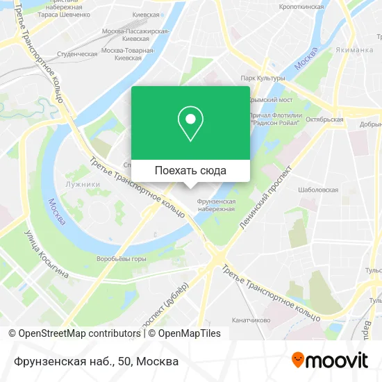 Карта Фрунзенская наб., 50