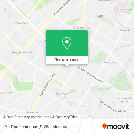 Карта Ул.Профсоюзная Д.25а