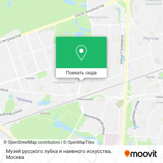Карта Музей русского лубка и наивного искусства