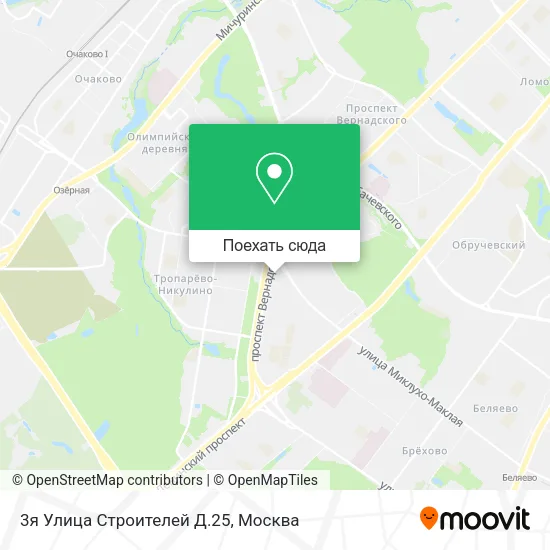 Карта 3я Улица Строителей Д.25