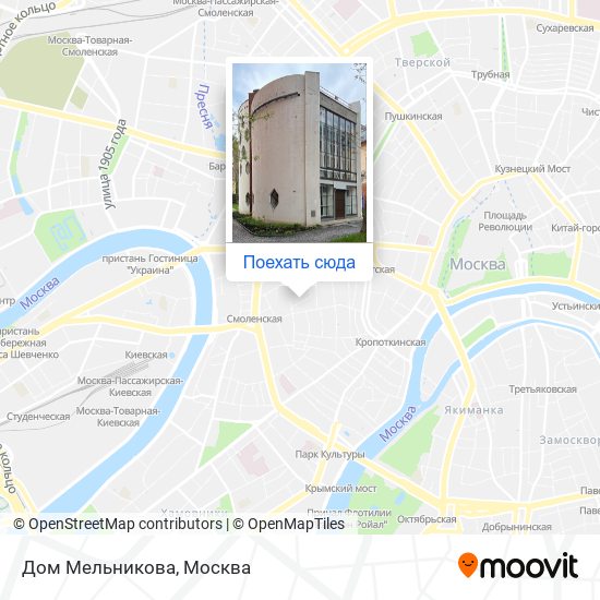 Карта Дом Мельникова