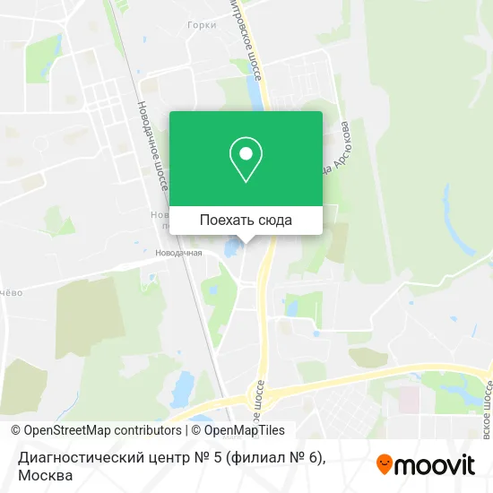 Карта Диагностический центр № 5 (филиал № 6)