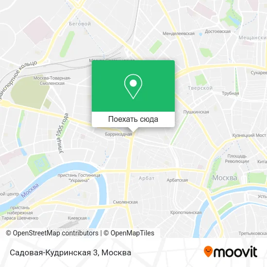 Карта Садовая-Кудринская 3