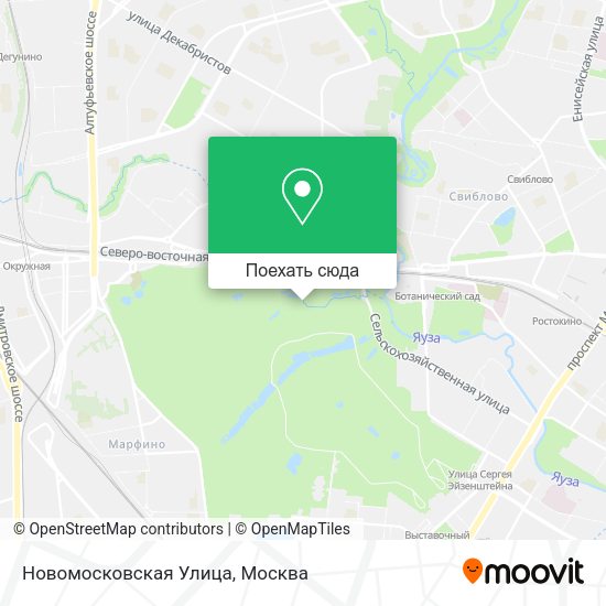 Карта Новомосковская Улица
