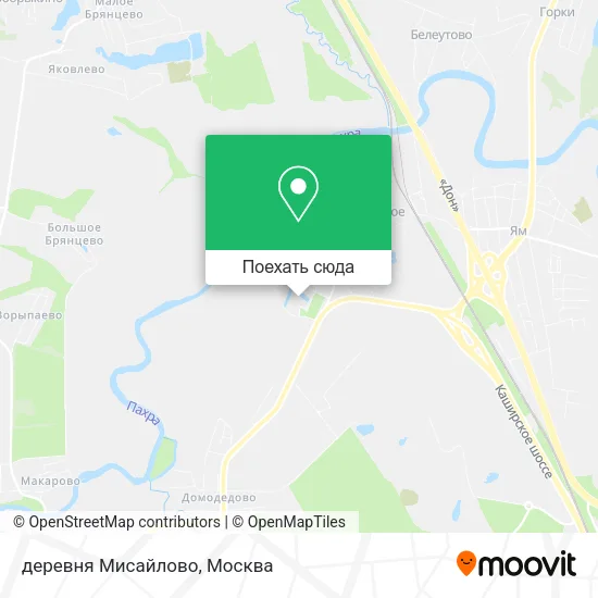 Карта деревня Мисайлово