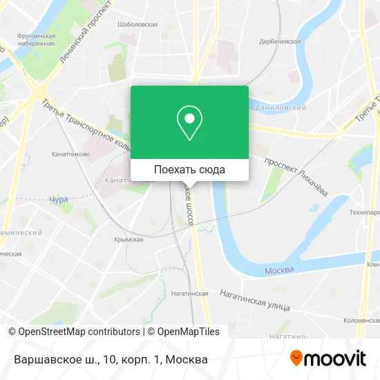 Карта Варшавское ш., 10, корп. 1