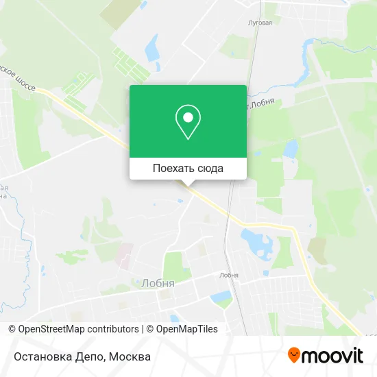 Карта Остановка Депо