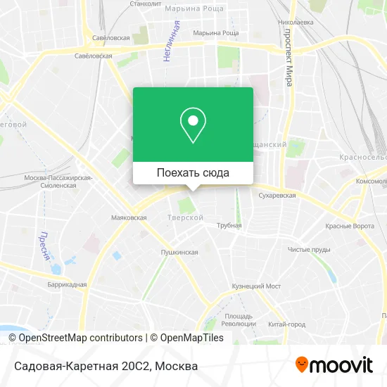 Карта Садовая-Каретная 20С2
