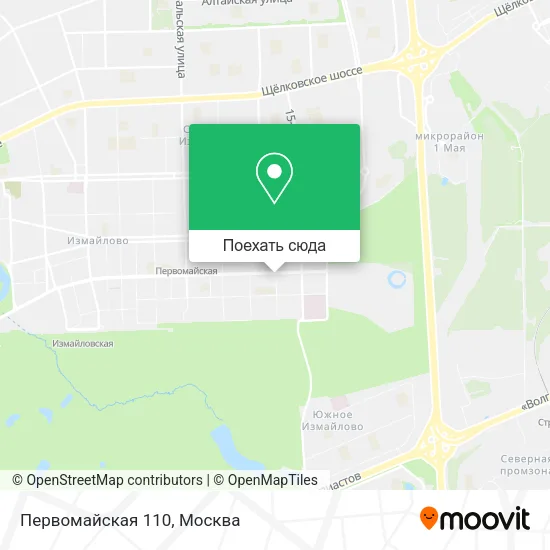 Карта Первомайская 110
