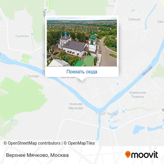 Карта Верхнее Мячково