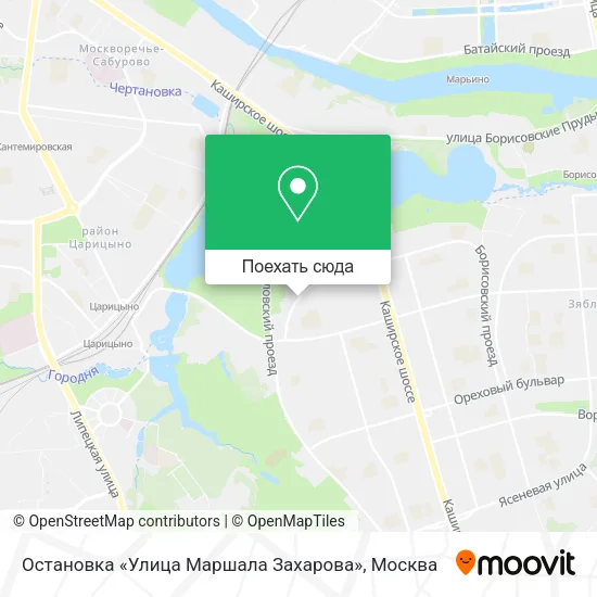 Карта Остановка «Улица Маршала Захарова»