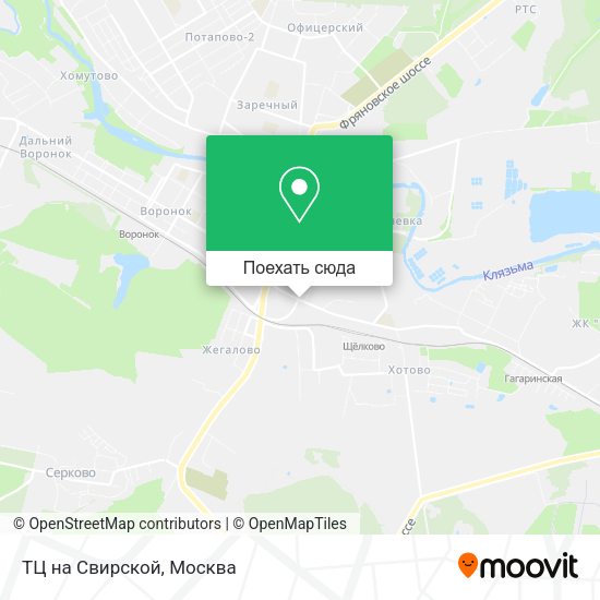 Карта ТЦ на Свирской