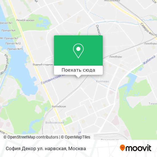 Карта София Декор ул. нарвская