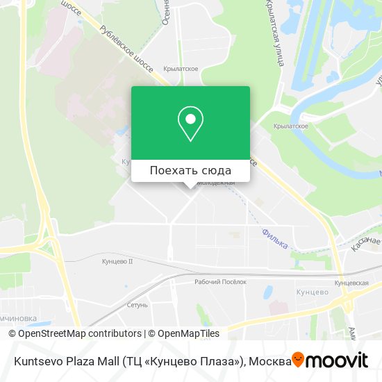 Карта Kuntsevo Plaza Mall (ТЦ «Кунцево Плаза»)