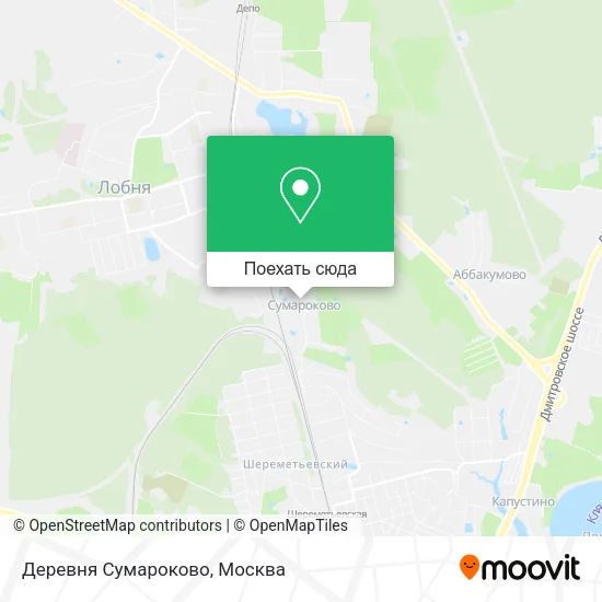 Карта Деревня Сумароково
