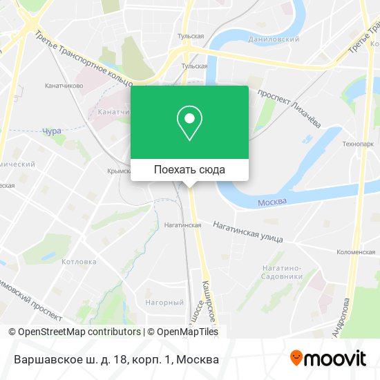 Карта Варшавское ш. д. 18, корп. 1