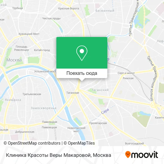 Карта Клиника Красоты Веры Макаровой