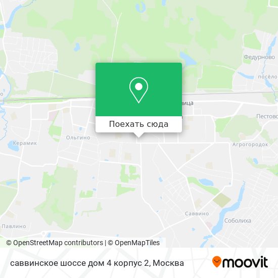 Карта саввинское шоссе дом 4 корпус 2