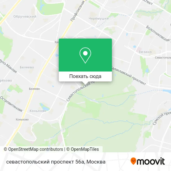 Карта севастопольский проспект 56а