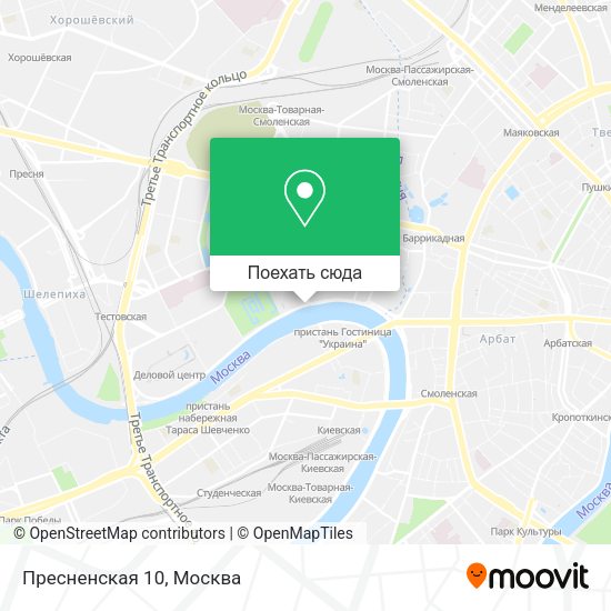 Карта Пресненская 10