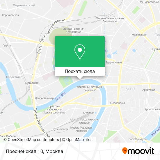 Карта Пресненская 10