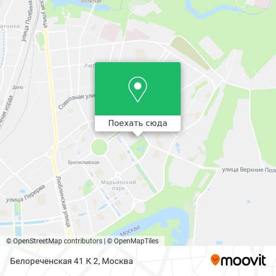 Карта Белореченская 41 К 2