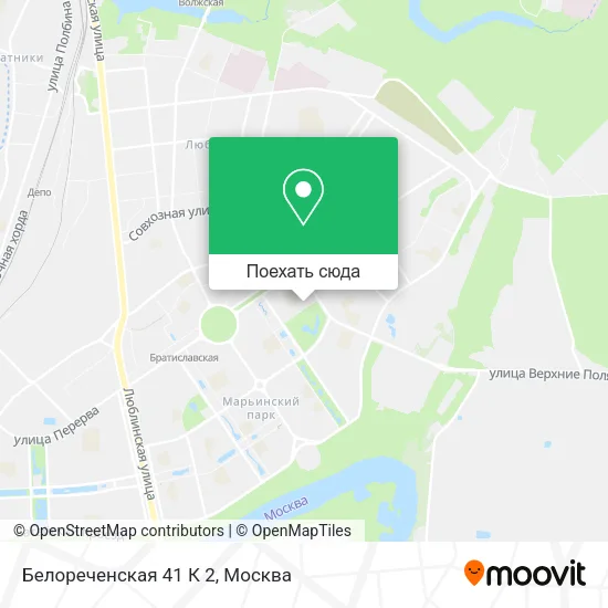 Карта Белореченская 41 К 2