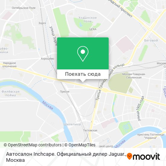 Карта Автосалон Inchcape. Официальный дилер Jaguar.