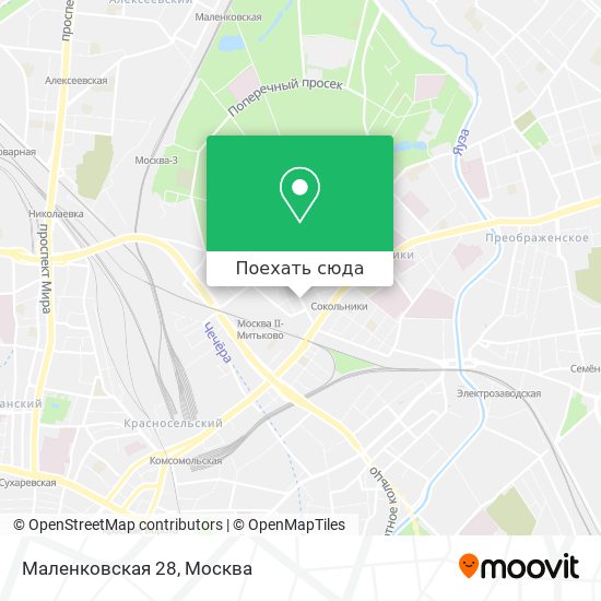 Карта Маленковская 28