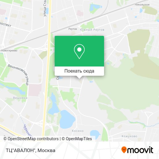 Карта ТЦ"АВАЛОН"