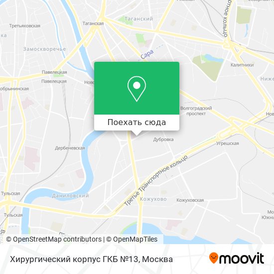 Карта Хирургический корпус ГКБ №13
