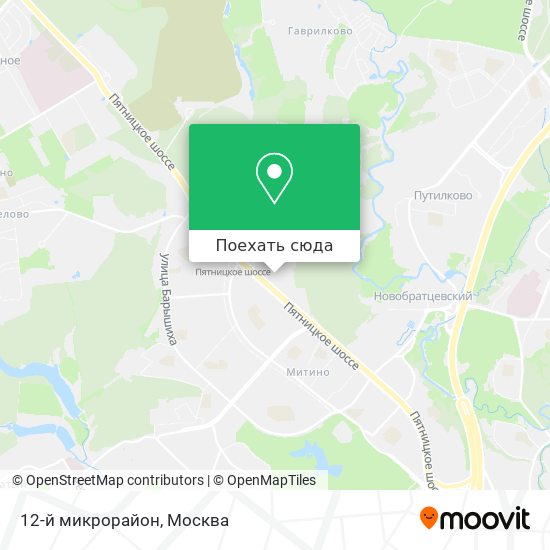 Карта 12-й микрорайон