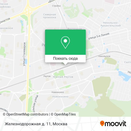 Карта Железнодорожная д. 11
