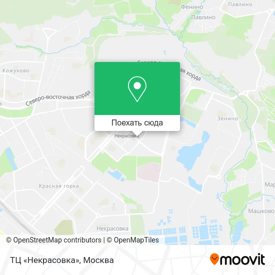 Карта ТЦ «Некрасовка»
