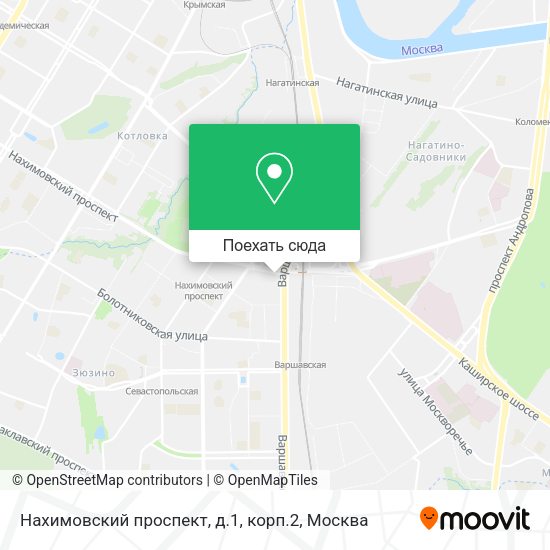 Карта Нахимовский проспект, д.1, корп.2