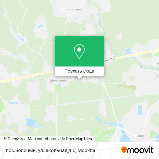 Карта пос.Зеленый, ул.школьная,д.5