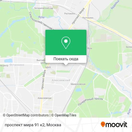 Карта проспект мира 91 к2