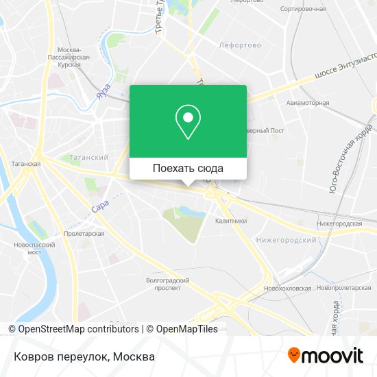 Карта Ковров переулок