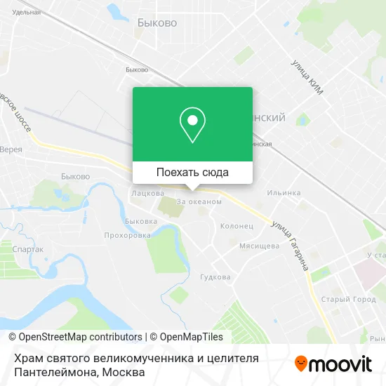 Карта Храм святого великомученника и целителя Пантелеймона