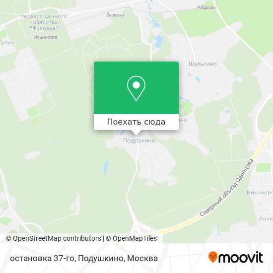 Карта остановка 37-го, Подушкино