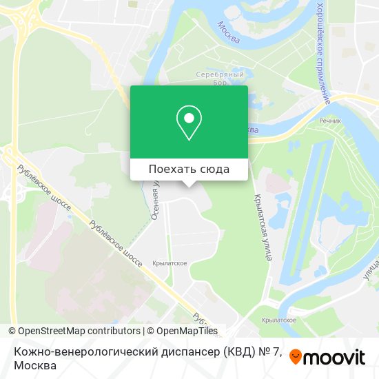 Карта Кожно-венерологический диспансер (КВД) № 7