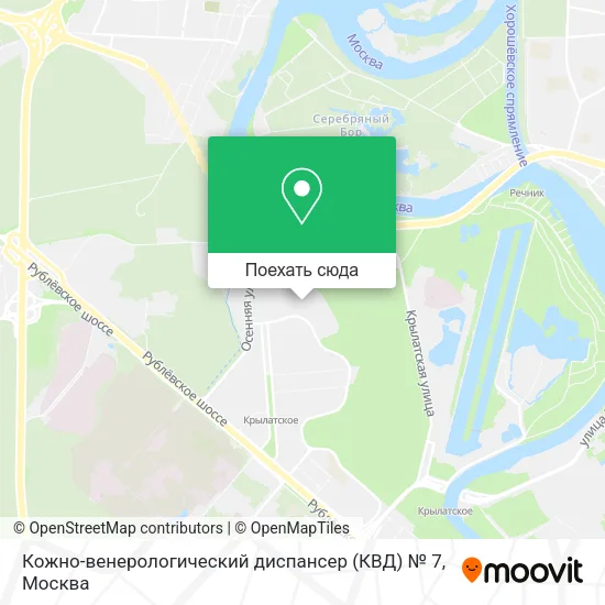 Карта Кожно-венерологический диспансер (КВД) № 7