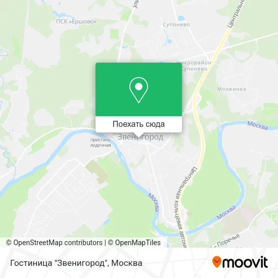 Карта Гостиница "Звенигород"