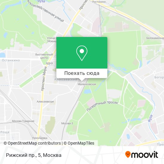 Карта Рижский пр., 5