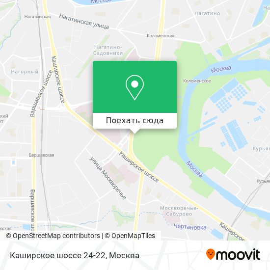 Карта Каширское шоссе 24-22