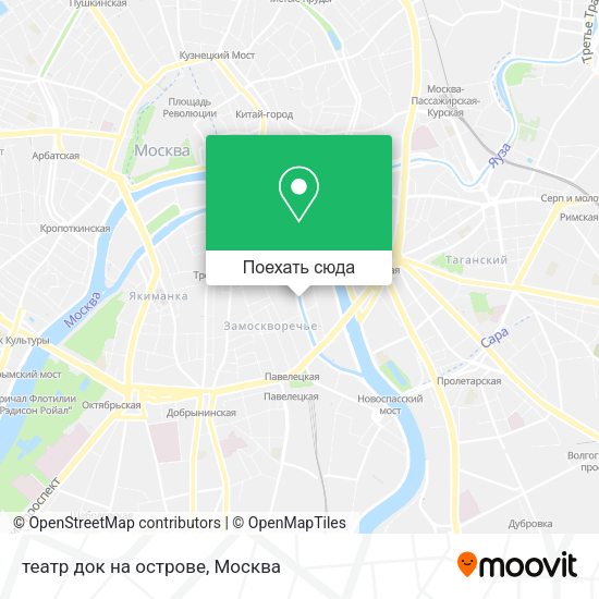 Карта театр док на острове