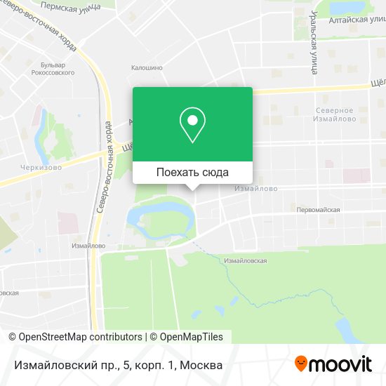 Карта Измайловский пр., 5, корп. 1