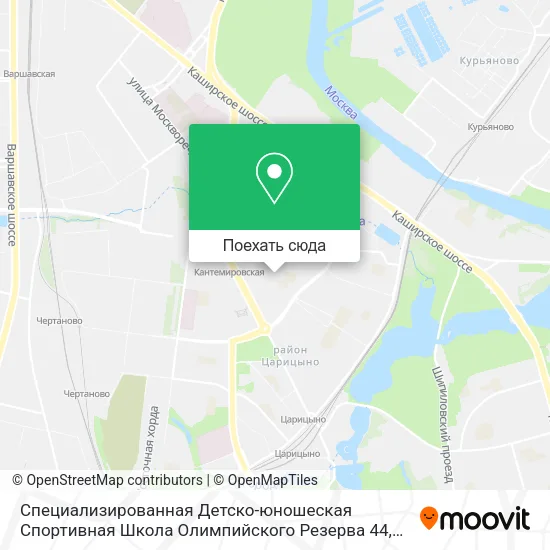 Карта Специализированная Детско-юношеская Спортивная Школа Олимпийского Резерва 44