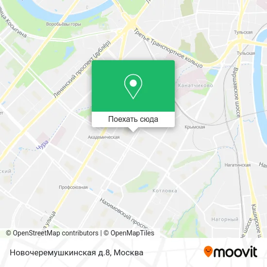 Карта Новочеремушкинская д.8